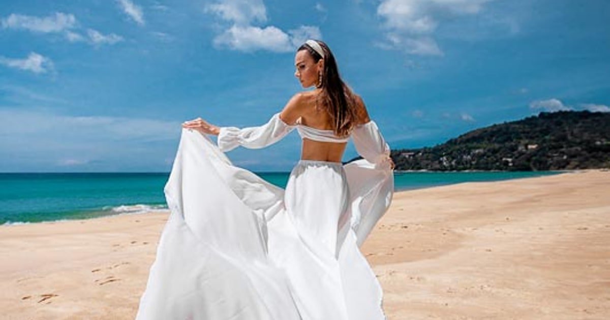 Flying Dress Rental in Phuket | Flowing Gown Collection for Photoshoots