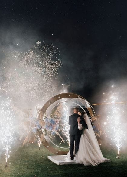 Spectacular firework displays for wedding celebrations in Phuket, Thailand