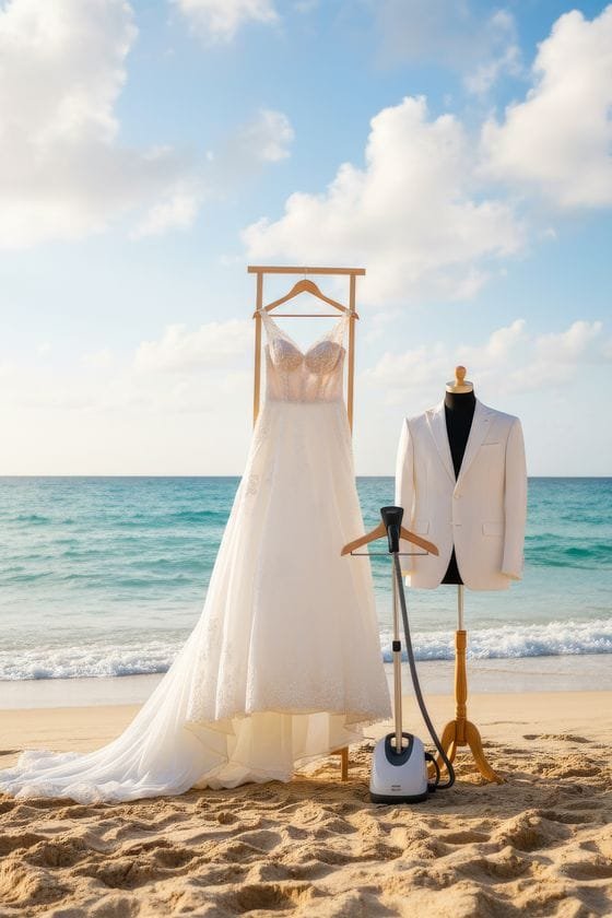 Professional wedding dress steaming service in Phuket