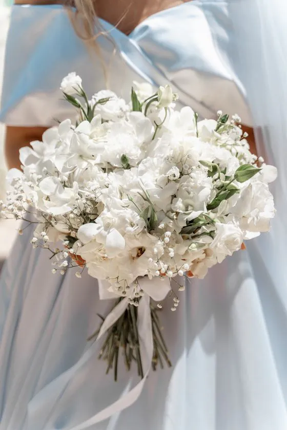 Wedding bouquet with tropical flowers in Phuket