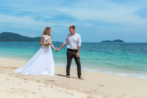 Pink classic floral wedding arch, Ulyana and Andrei, Phuket — photo 25