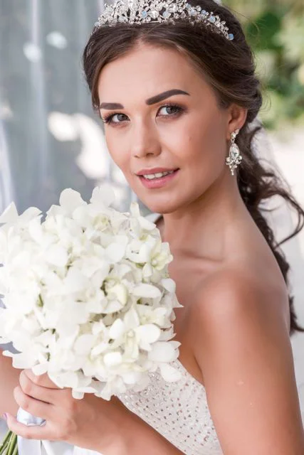 White round floral wedding arch, Kristina and Lesha, Phuket — photo 43