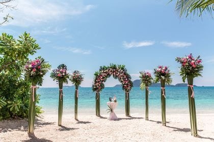 Arch with Green — top coverage — Phuket wedding decoration