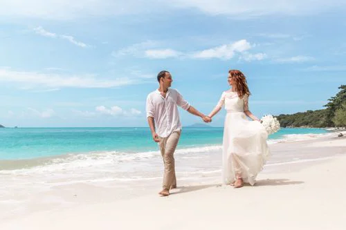 White round floral wedding arch, Valya and Tolya, Phuket — photo 33