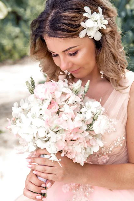 Pink geometric wedding arch, Misha and Larisa, Phuket — photo 28