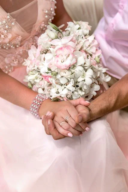 Pink geometric wedding arch, Misha and Larisa, Phuket — photo 30