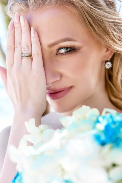 White and turquoise geometric bamboo wedding arch in Phuket — Mariya and Maksim, Phuket — photo 28